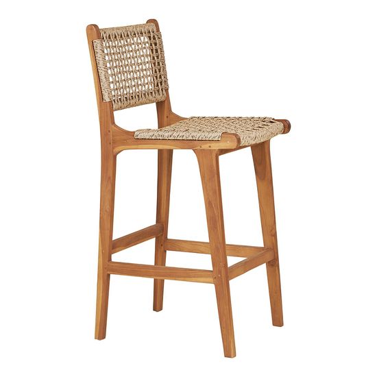 Derby Natural Teak Wood Counter Chair