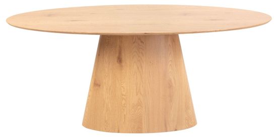 Palma Oak 8 Seater Oval Dining Table - 180cm