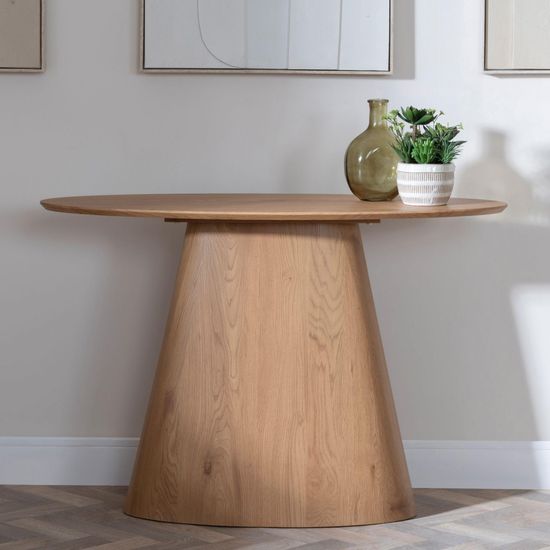 Palma Oak Oval Console Table