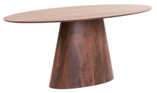 Palma Walnut 8 Seater Oval Dining Table - 180cm