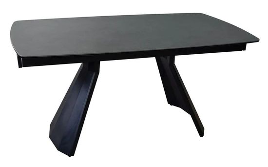 Kinston 6-10 Seater Black Ceramic Extending Dining Table - 160cm-240cm