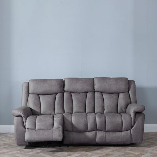 Dylan Grey Fabric Electric Recliner Sofa Set