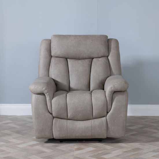 Dylan Sandstone Fabric Electric Recliner Sofa Set