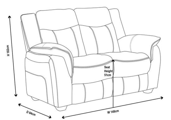 Seville Brown Fabric Sofa Set