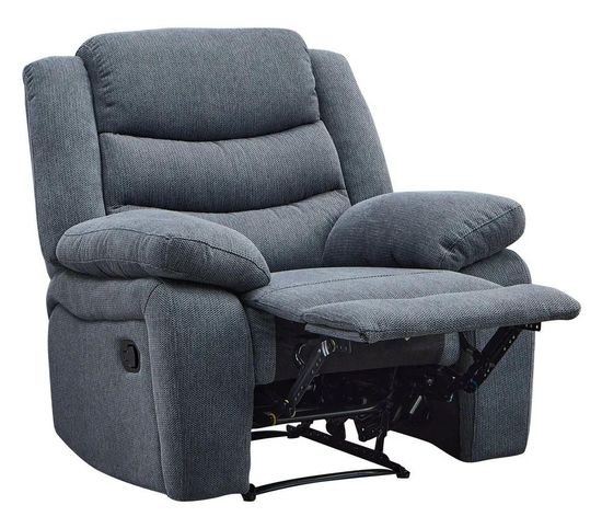 Windsor Dark Grey Fabric Recliner Armchair