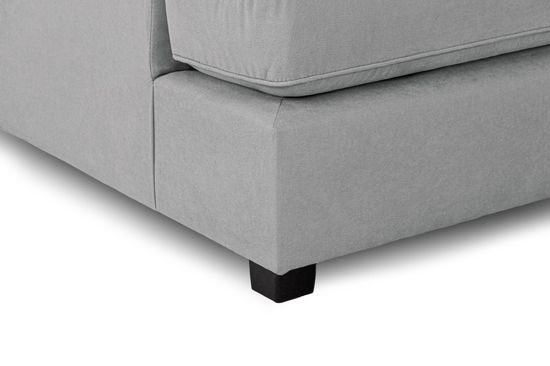 Carnaby Classic Grey Fabric U Shape Corner Sofa Suite