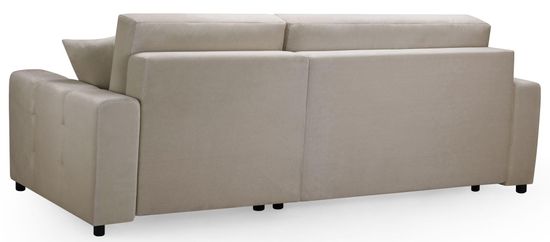 Luki Mocha Fabric Right Hand Facing Corner Sofabed with Storage