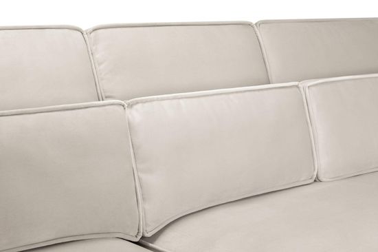 Sloane Cream Fabric U Shape Corner Sofa Suite