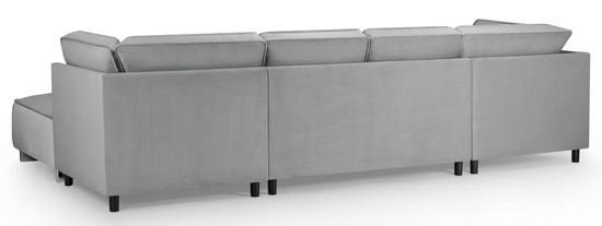 Sloane Grey Fabric U Shape Corner Sofa Suite
