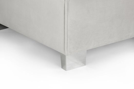 Sloane Silver Fabric U Shape Corner Sofa Suite