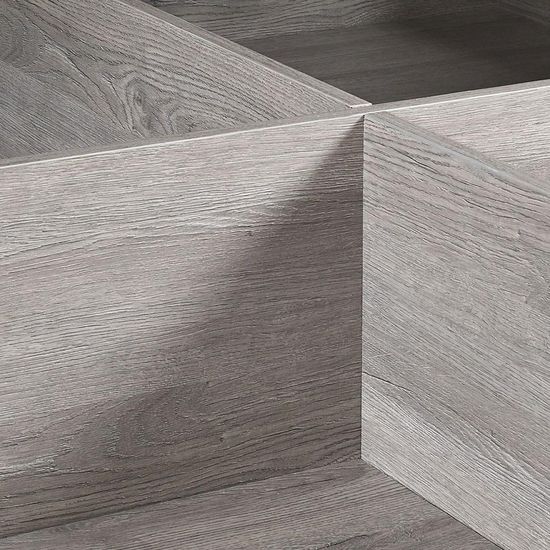 Bali Grey Oak Ottoman Storage Bed - Sizes Available