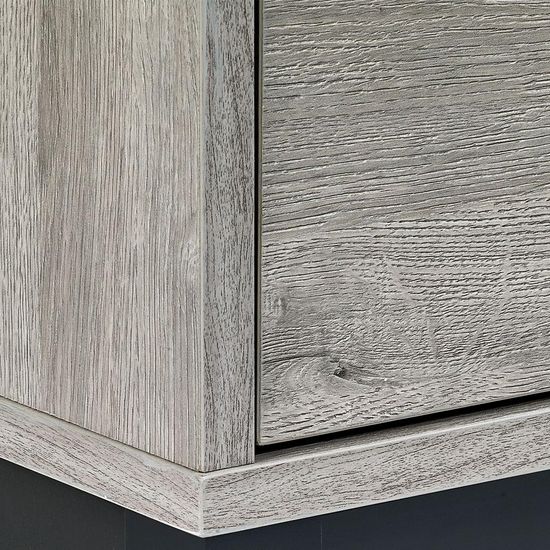 Bali Grey Oak 6 Drawer Wide Chest