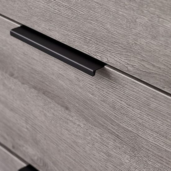 Bali Grey Oak 6 Drawer Wide Chest