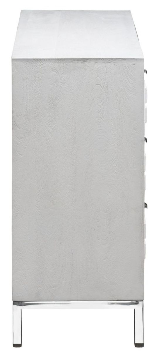 Clearance - Geo White Mirrored Chest - 3+4 Drawer - Brand New Item