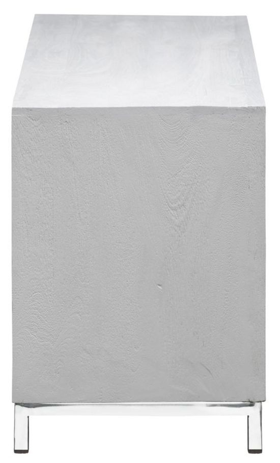 Clearance - Geo White Mirrored TV Unit - 1 Door - Brand New Item