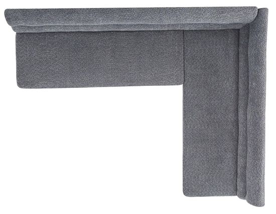 Monza Grey Fabric Corner Dining Bench - LHF