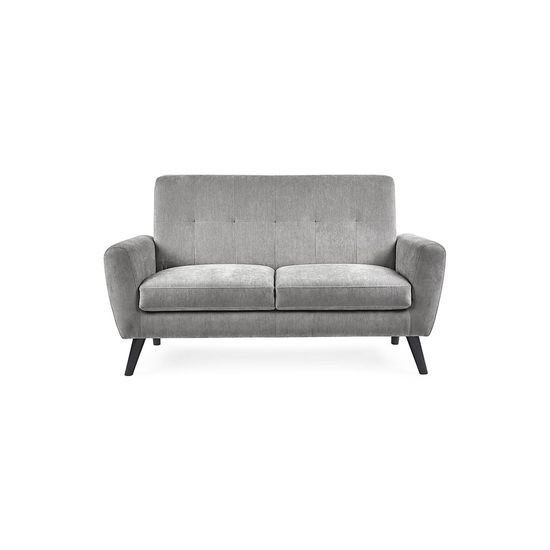 Monza Grey Mobus Fabric 2 Seater Sofa