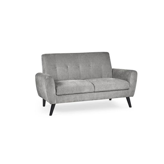 Monza Grey Mobus Fabric 2 Seater Sofa