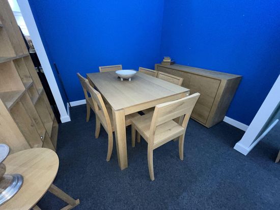 EX Display - Ethnicraft Slice Oak 6-10 Seater Extending Dining Table