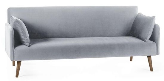 Andi Grey Fabric 2 Seater Click Clack Sofa Bed