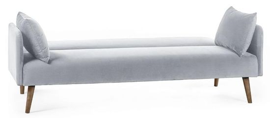 Andi Grey Fabric 2 Seater Click Clack Sofa Bed
