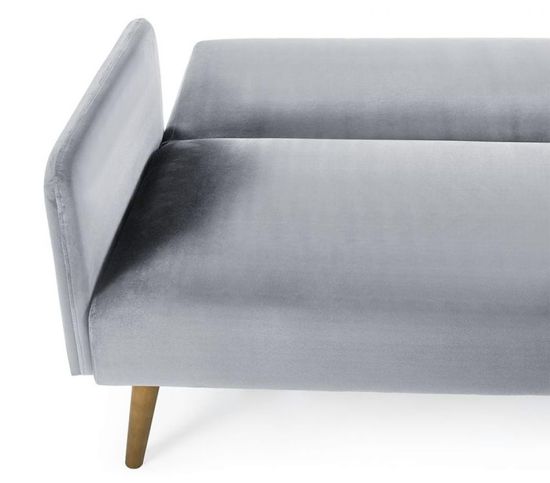 Andi Grey Fabric 2 Seater Click Clack Sofa Bed