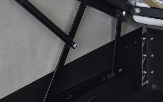 Clara Light Grey Fabric Liftup Ottoman Tv Bed