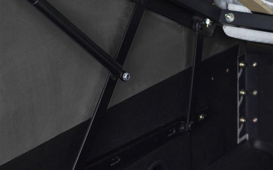 Clara Dark Grey Fabric Liftup Ottoman Tv Bed