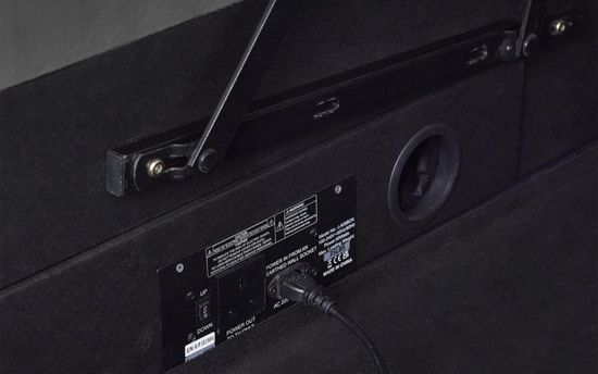 Clara Dark Grey Fabric Liftup Ottoman Tv Bed