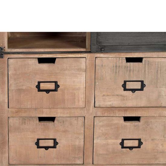 Irondale Mango Wood 1 Door Display Cabinet