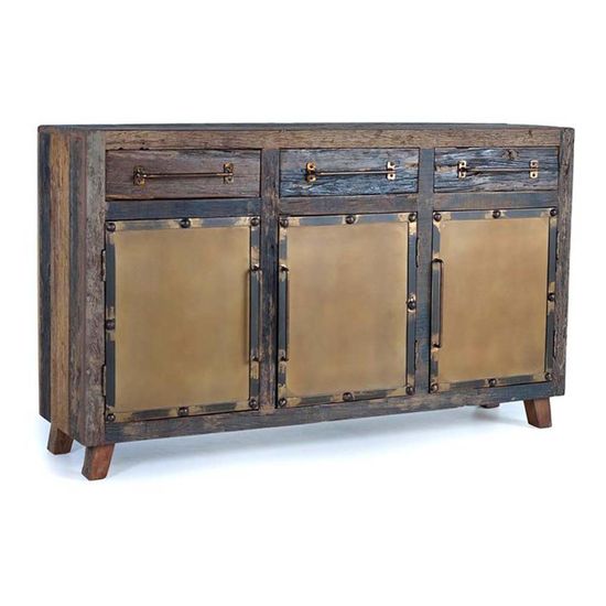 Pemberton Railway Wood 2 Door Medium Sideboard - 150cm