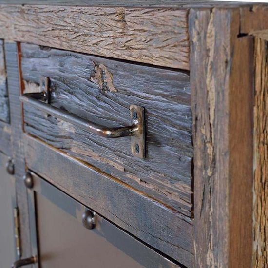 Pemberton Railway Wood 2 Door Medium Sideboard - 150cm