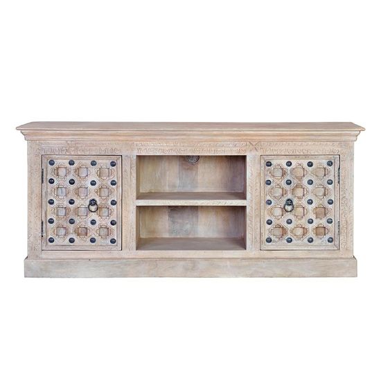 Arezzo Mango Wood 2 Door TV Unit