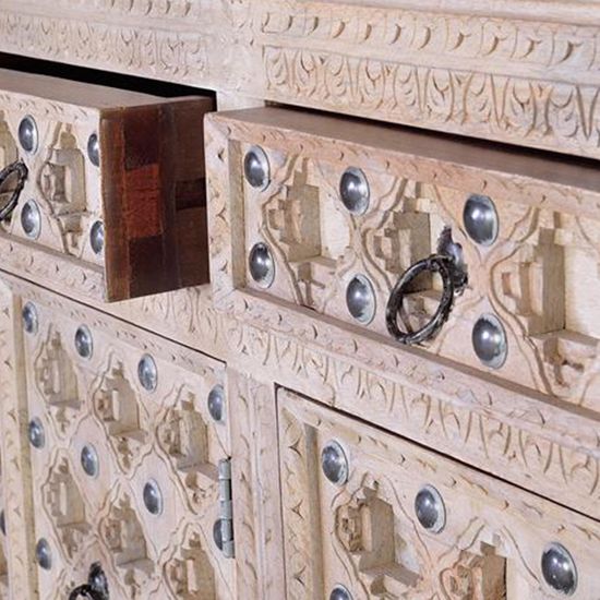 Arezzo Mango Wood 3 Door Medium Sideboard - 150cm