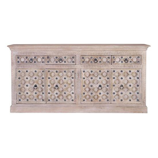 Arezzo Mango Wood 4 Door Extra Large Sideboard - 190cm