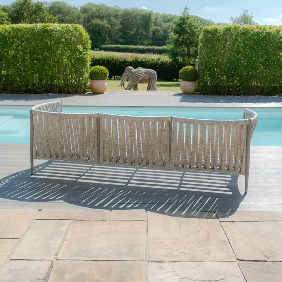 Maze Milan Cool Linen 3 Seater Garden Sofa Set