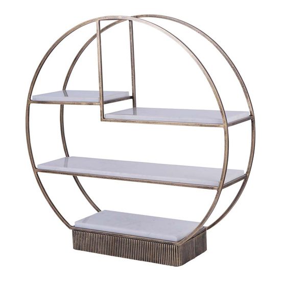 Libra Belvedere Aged Gold Multi Tier Buffet Stand