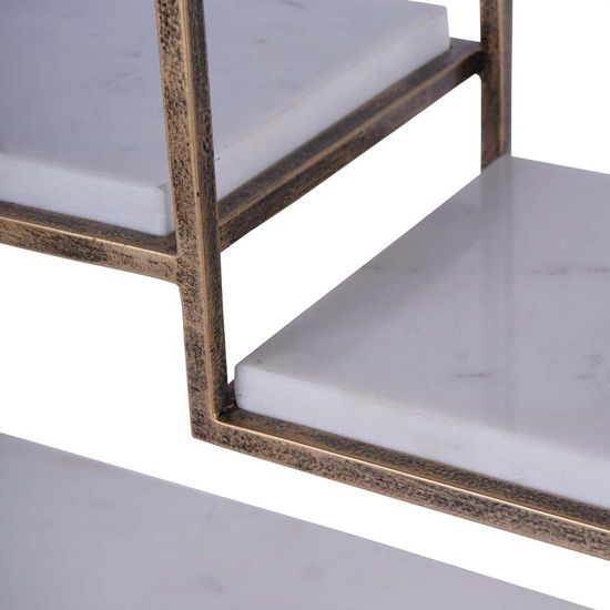 Libra Belvedere Aged Gold Multi Tier Buffet Stand