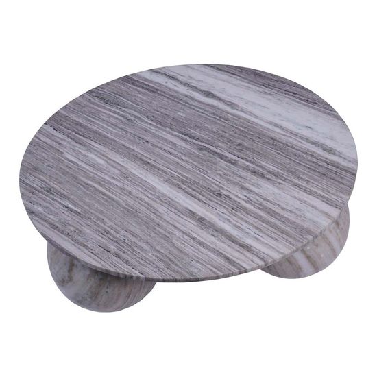 Libra Salento Grey Marble Round Coffee Table