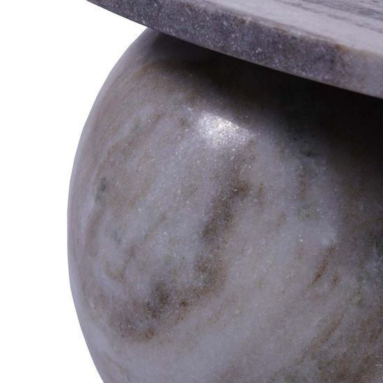 Libra Salento Grey Marble Round Coffee Table