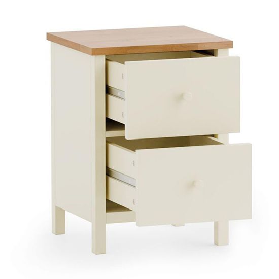 Coxmoor Ivory Painted 2 Drawer Bedside Table