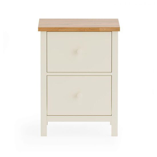 Coxmoor Ivory Painted 2 Drawer Bedside Table