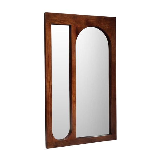 Libra Monterey Dark Wood Floor Standing Mirror