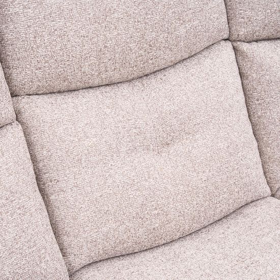 Ellison Cream Fabric 3 Seater Manual Recliner Sofa