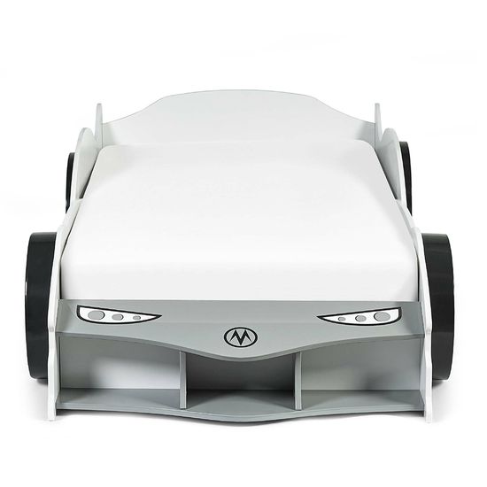 Storm Grey High Gloss Race Car Bed