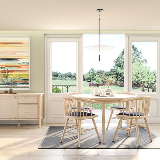 2 x Twyford Dark Grey Oak Curved Dining Chair