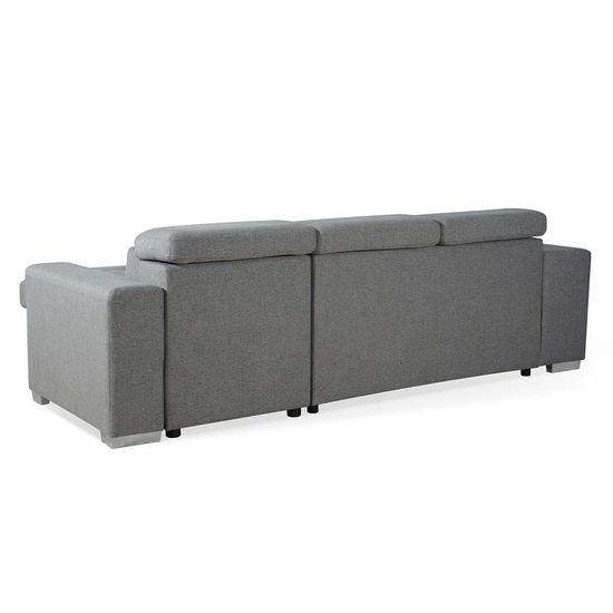 Artemis Grey Fabric Pull Out Universal Corner Sofabed