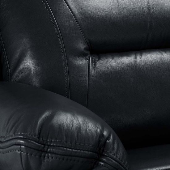 Novie Black Faux Leather 3+2 Seater Sofa Set