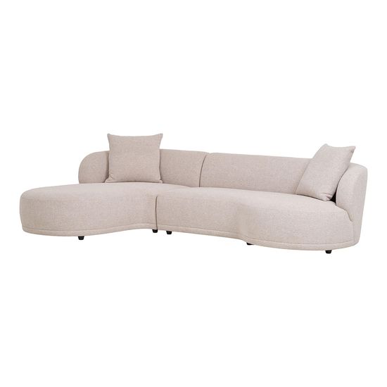Kingston Natural Fabric Lounge Sofa - LHF