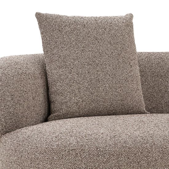 Kingston Brown Fabric Lounge Sofa - RHF